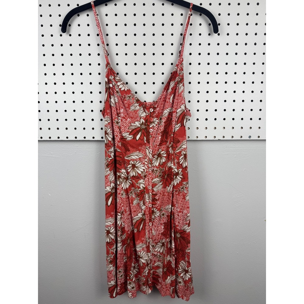 Abercrombie & Fitch Festival Floral Corset Lace Up Back Y2K Mini Dress M